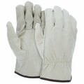 Mcr Safety Gloves, Ind Grade Pig Grain Drivers w/Key Thumb, XXXXL, 12PK 3401XXXXL